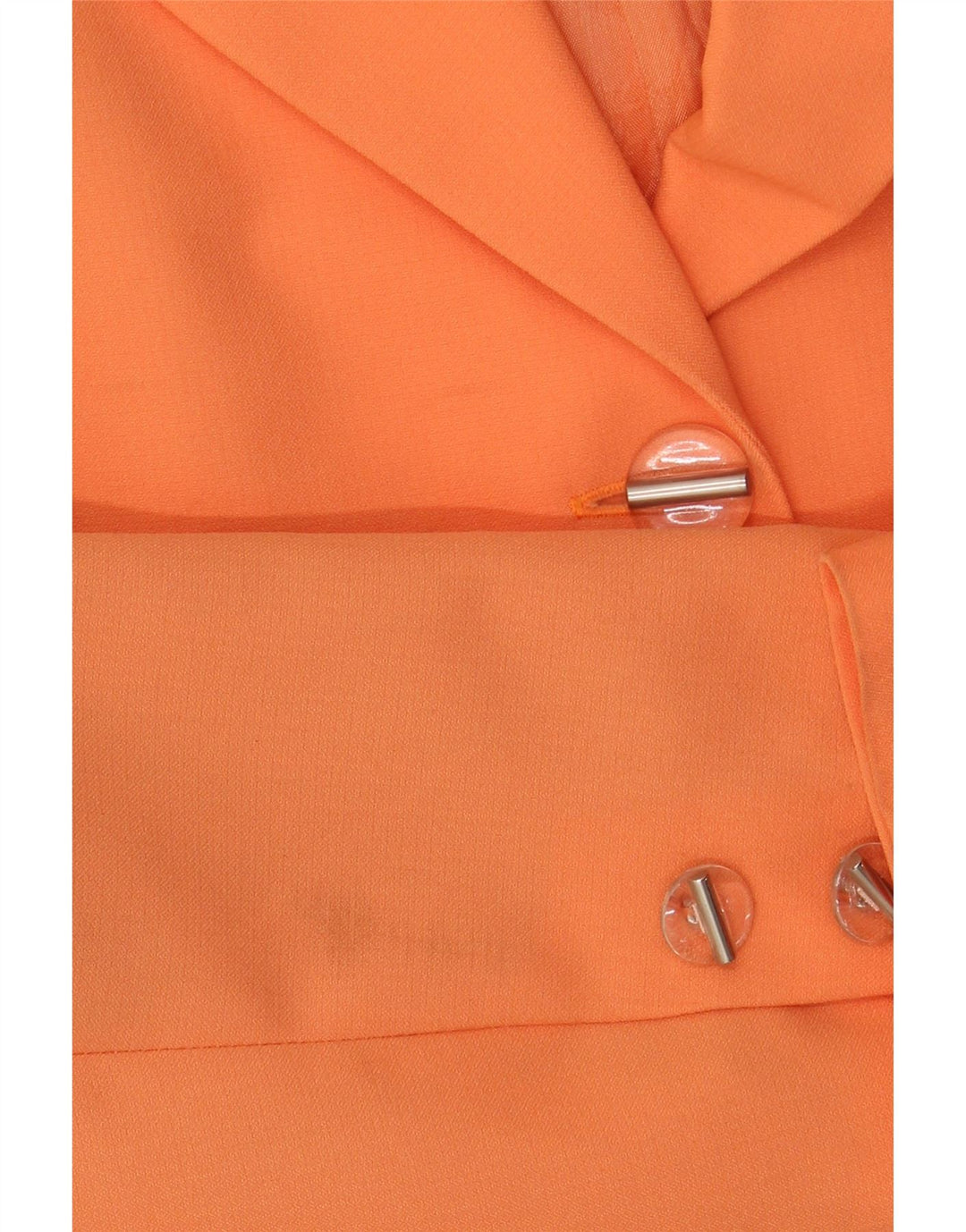Prestige Womens 5 Button Blazer Jacket UK 12 Medium Orange