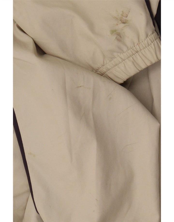 Nike Womens Tracksuit Top Jacket UK 10/12 Medium Beige Colourblock