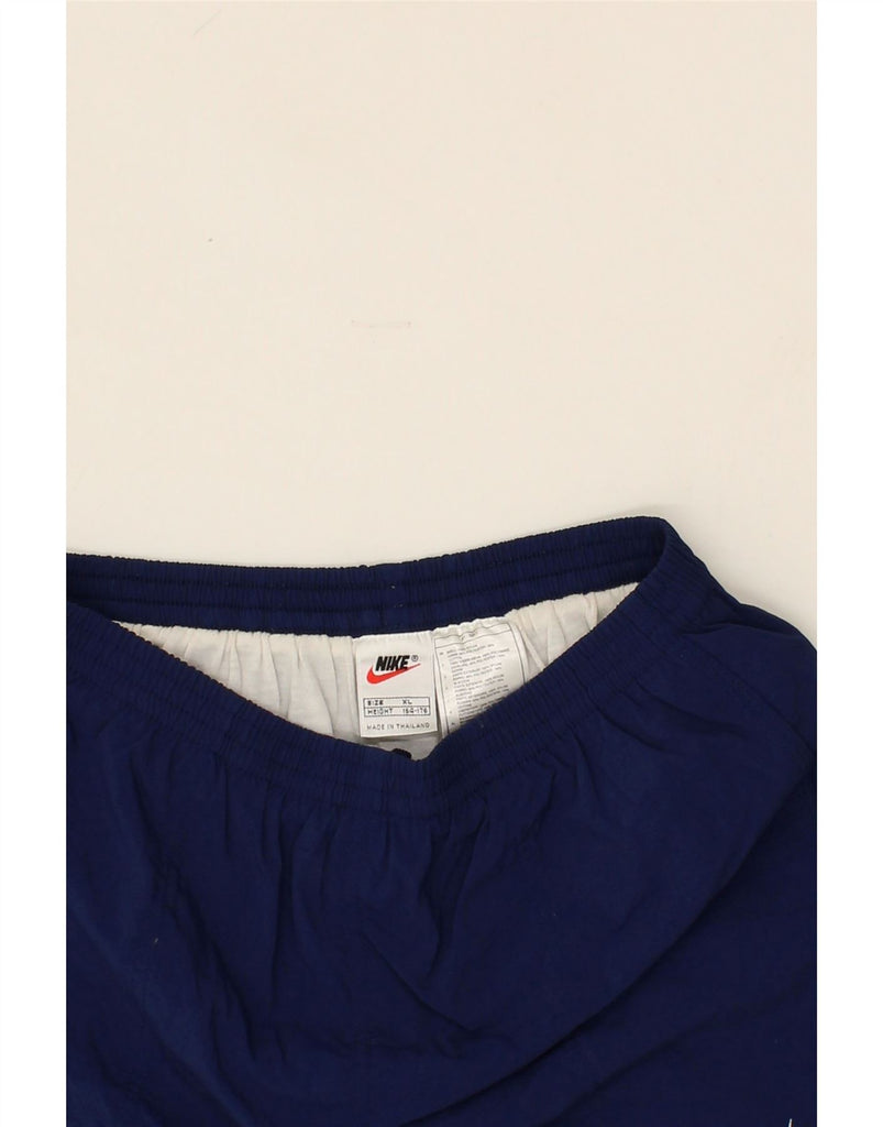 NIKE Boys Sport Shorts 15-16 Years XL  Navy Blue Polyester Vintage Nike and Second-Hand Nike from Messina Hembry 