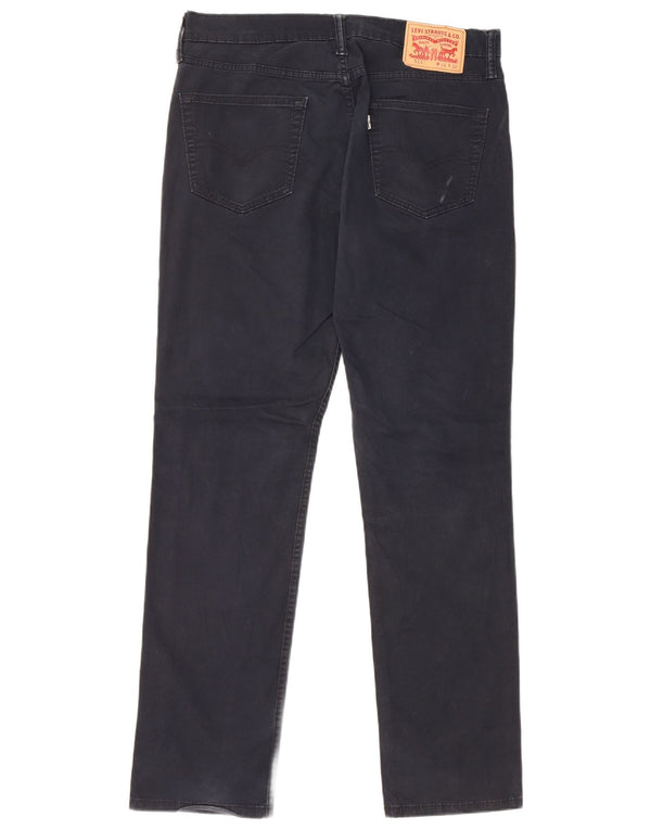 Levi's Mens 511 Slim Casual Trousers W34 L32 Navy Blue Cotton