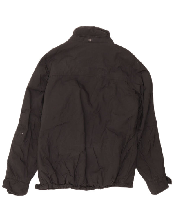 Maui Wowie Mens Windbreaker Jacket UK 40 Large Black Colourblock Nylon