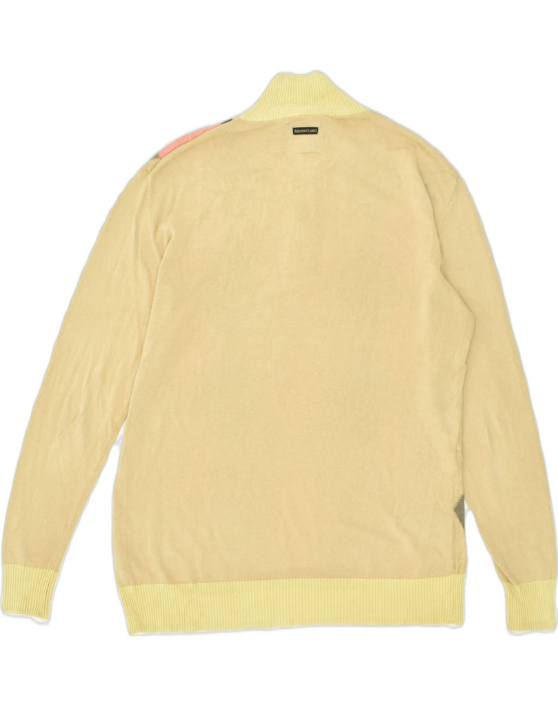 MARLBORO CLASSICS Womens Zip Neck Jumper Sweater UK 18 XL Yellow | Vintage Marlboro Classics | Thrift | Second-Hand Marlboro Classics | Used Clothing | Messina Hembry 