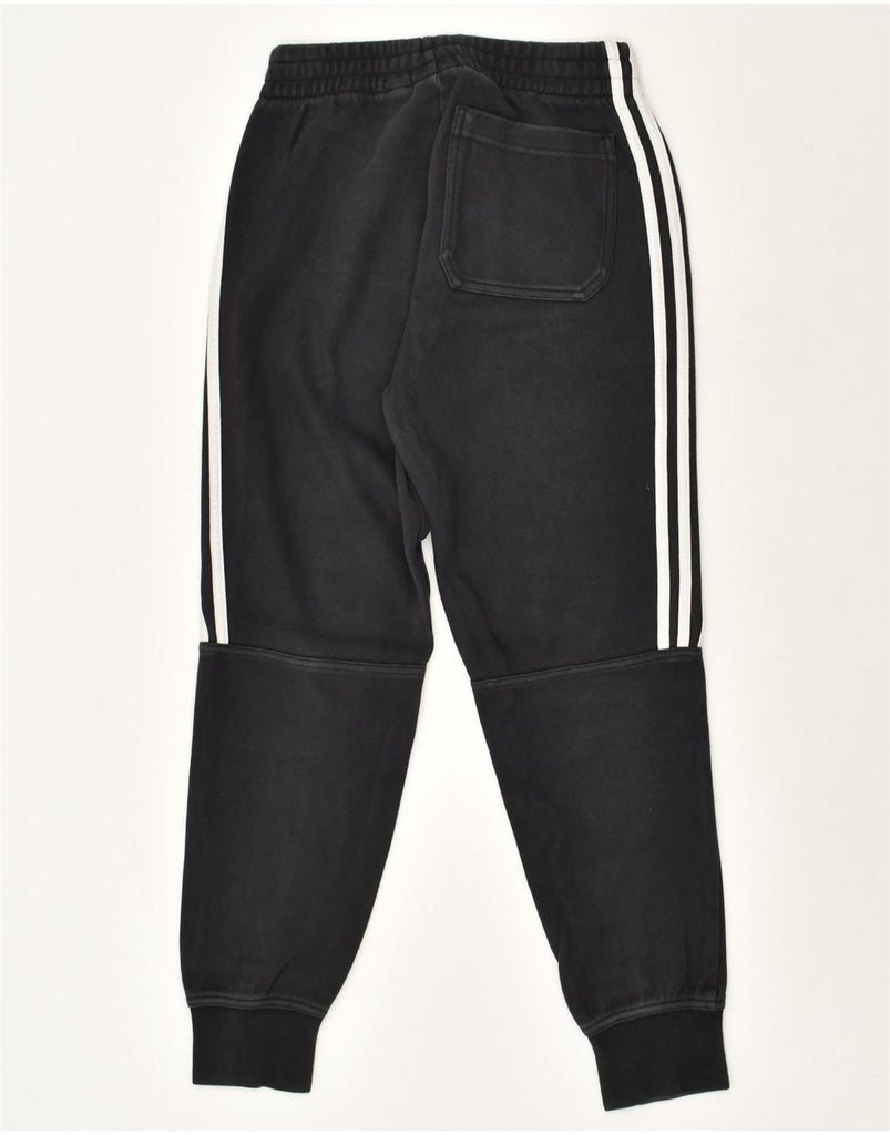 ADIDAS Mens Tracksuit Trousers Joggers XS Black Cotton | Vintage Adidas | Thrift | Second-Hand Adidas | Used Clothing | Messina Hembry 