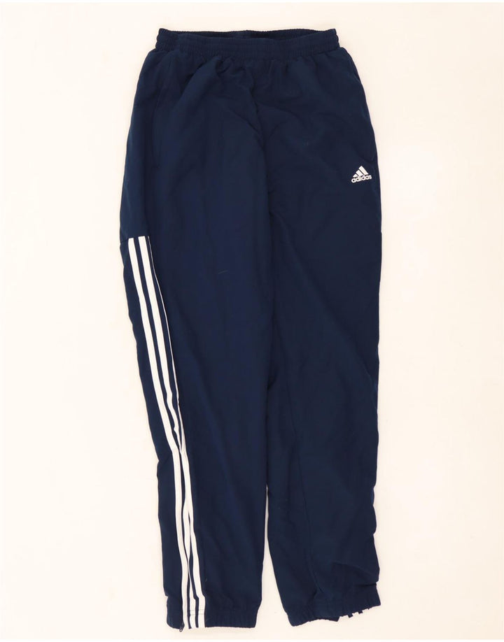 ADIDAS Mens Tracksuit Trousers Joggers Medium  Navy Blue Polyester