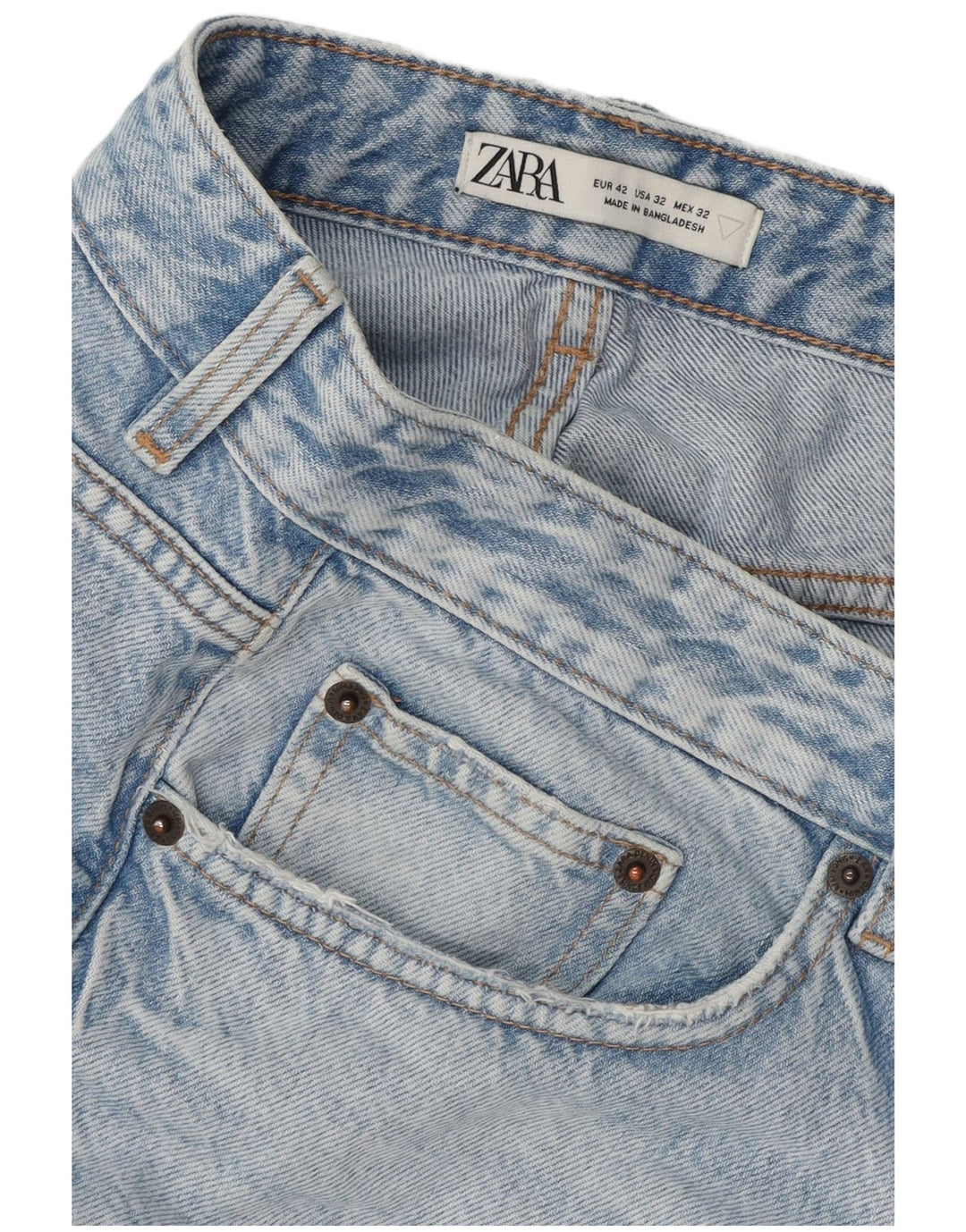ZARA Mens Slim Jeans EU 42 Large W32 L25 Blue Cotton