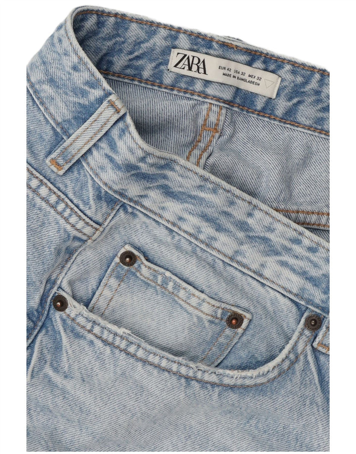 ZARA Mens Slim Jeans EU 42 Large W32 L25 Blue Cotton