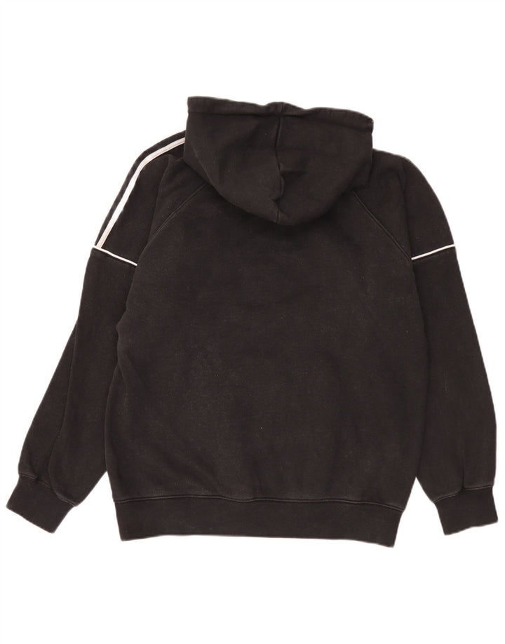Adidas Mens Hoodie Jumper Medium Black Cotton