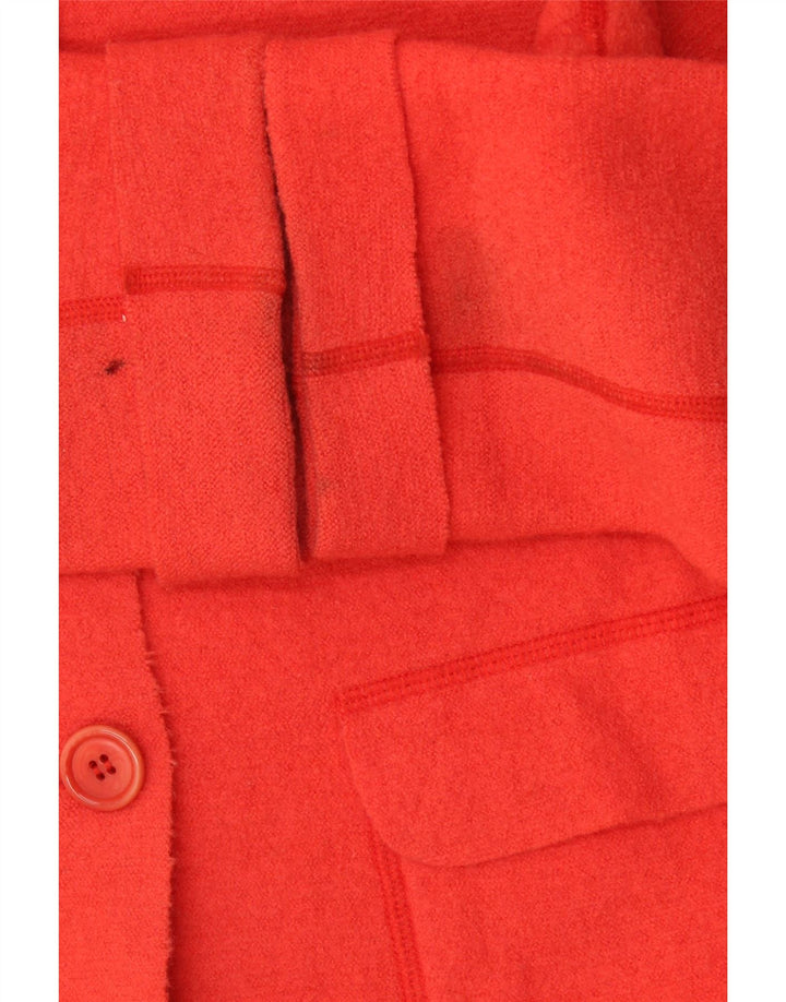 Alberto Aspesi Womens 3 Button Blazer Jacket IT 42 Medium Red Wool