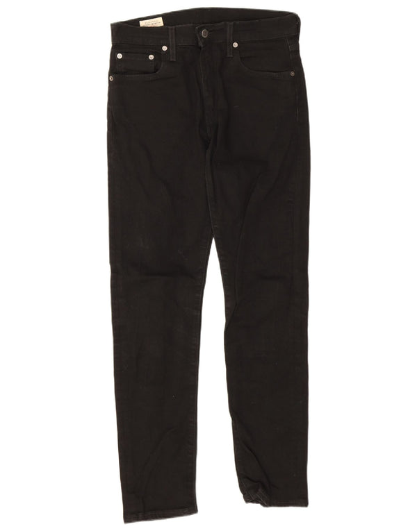 Levi's Mens 512 Slim Tapered Jeans W30 L32 Black Cotton