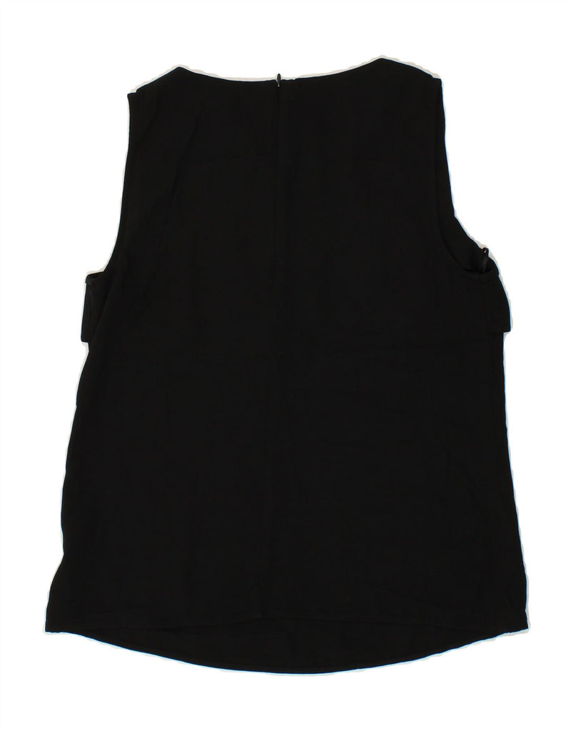 OASIS Womens Sleeveless Blouse Top UK 12 Medium Black Polyester Vintage Oasis and Second-Hand Oasis from Messina Hembry 