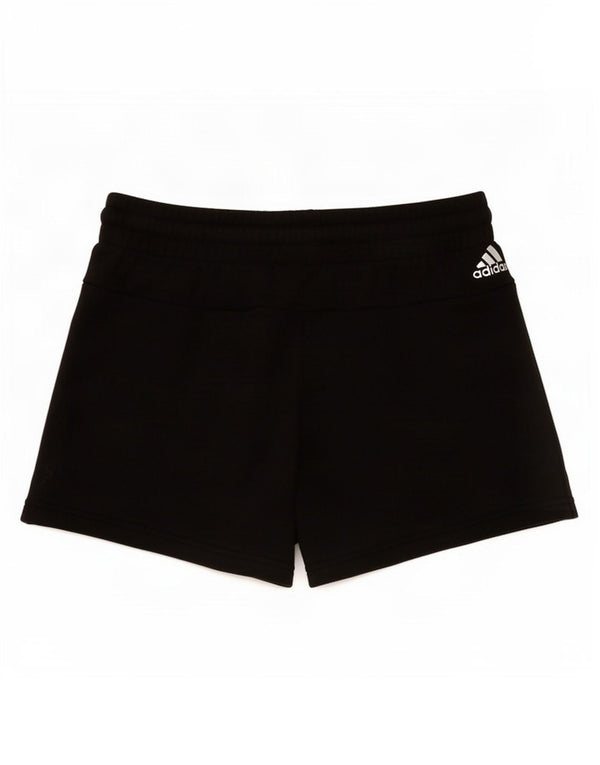 Adidas Womens Graphic Sport Shorts UK 8/10 Small Black