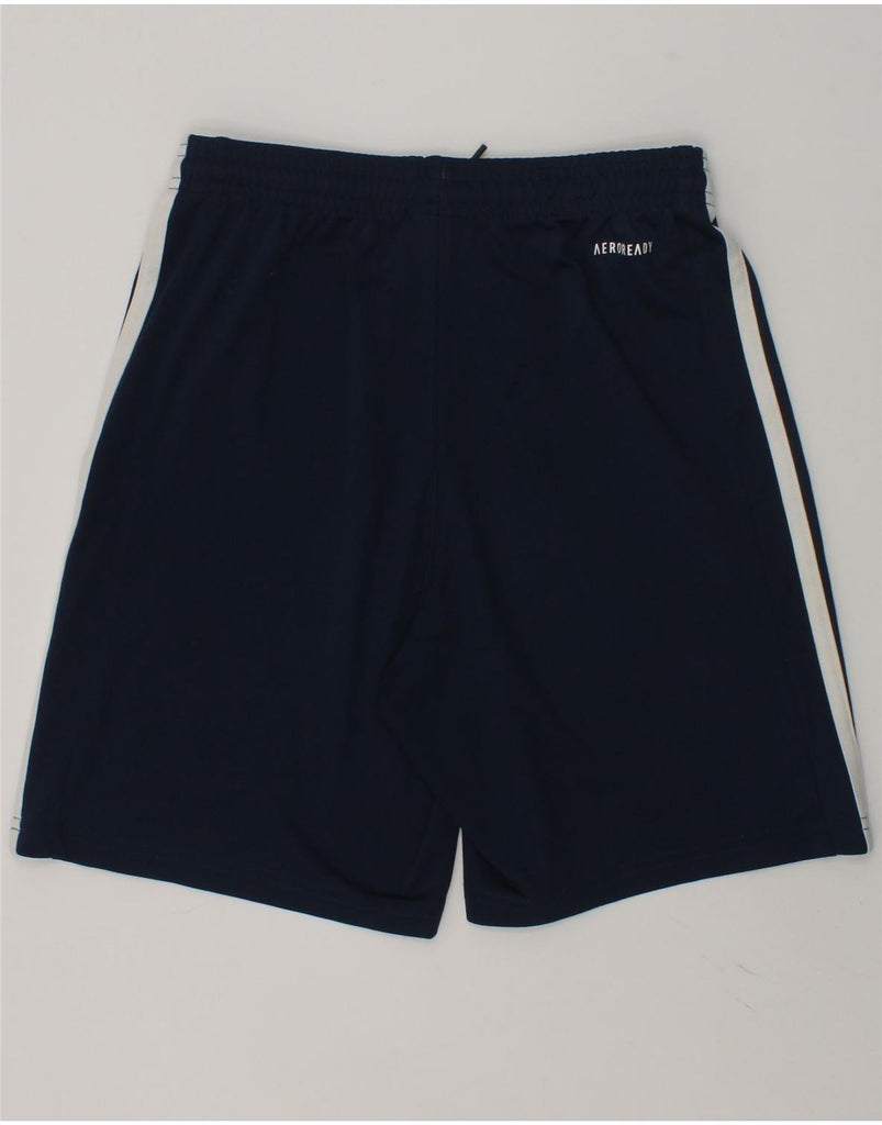 ADIDAS Boys Sport Shorts 11-12 Years Navy Blue Polyester | Vintage Adidas | Thrift | Second-Hand Adidas | Used Clothing | Messina Hembry 