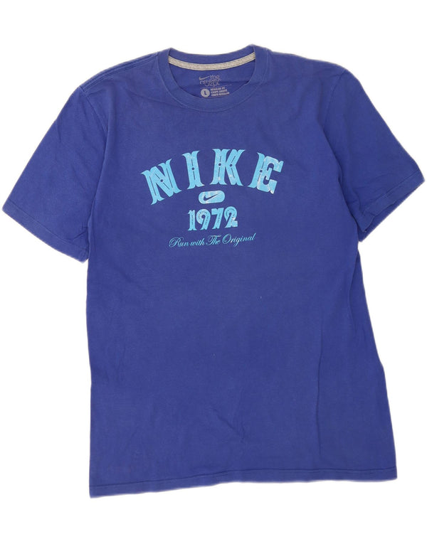 Nike Mens Regular Fit Graphic T-Shirt Top Large Blue