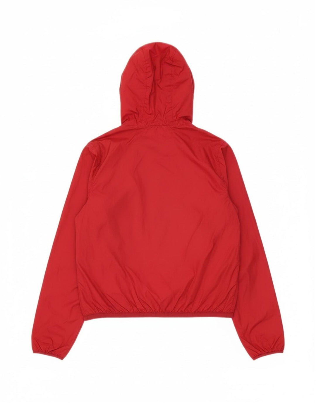 K-Way Mens Hooded Rain Jacket UK 10 Small Red Polyamide