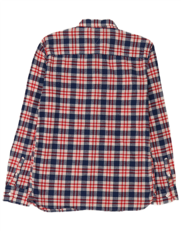 Tommy Hilfiger Boys Shirt 15-16 Years Blue Check Cotton