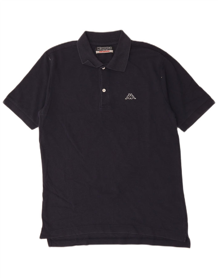 Kappa Mens Polo Shirt Medium Navy Blue Cotton