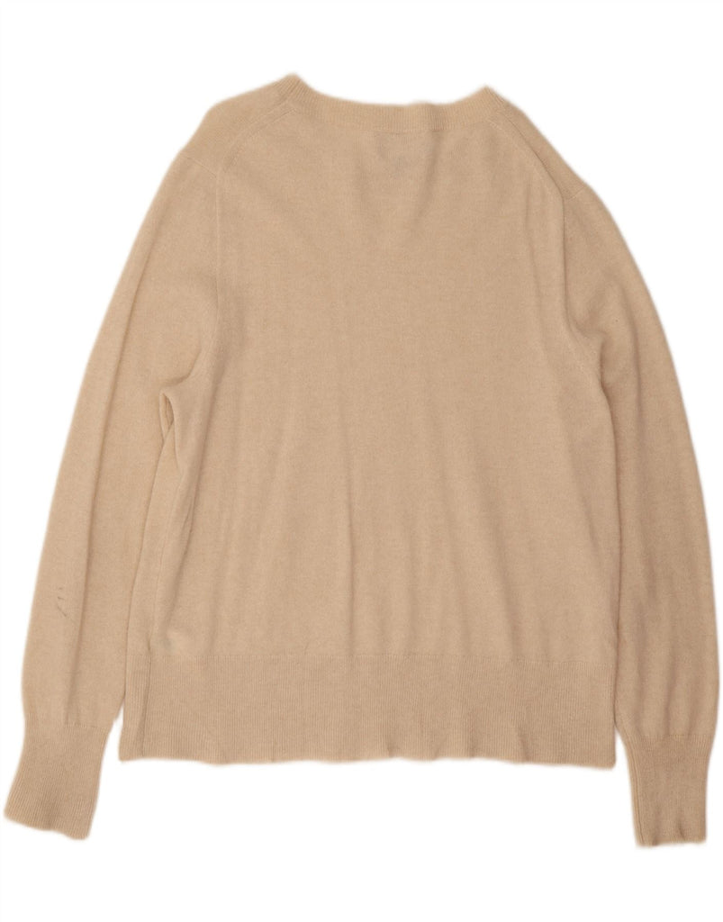 J. CREW Womens Classic Fit Crew Neck Jumper Sweater UK 18 XL Beige Vintage J. Crew and Second-Hand J. Crew from Messina Hembry 