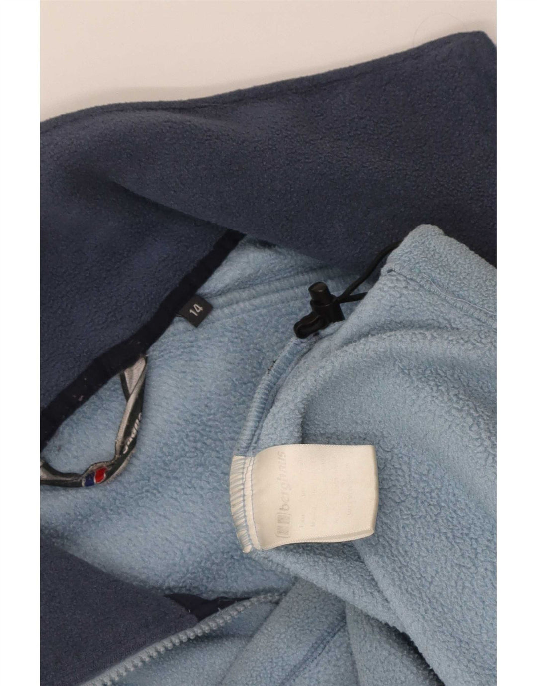 Berghaus Womens Oversized Fleece Jacket UK 14 Large Blue Polyester