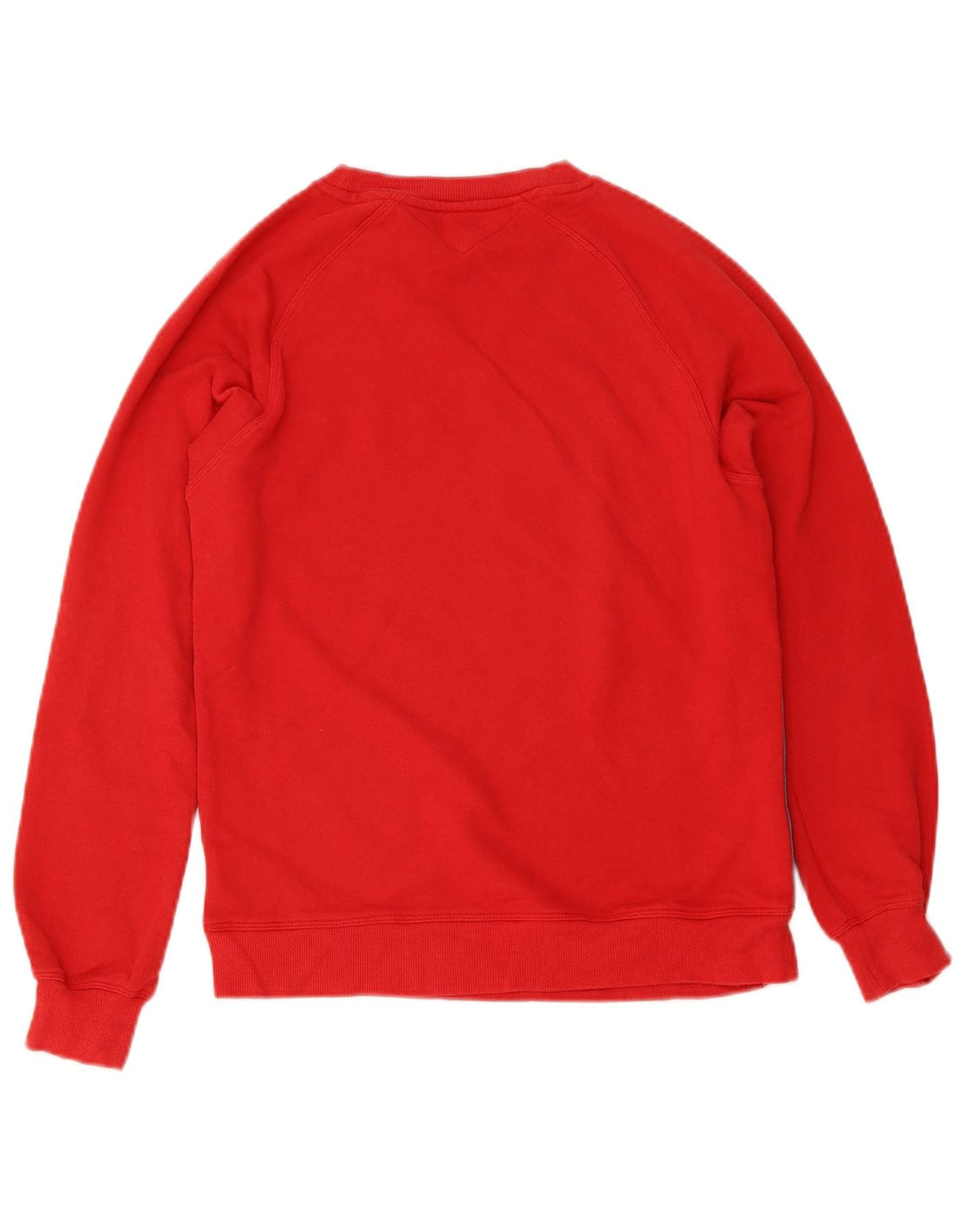 TOMMY HILFIGER Mens Graphic Sweatshirt Jumper XS Red Colourblock Cotton