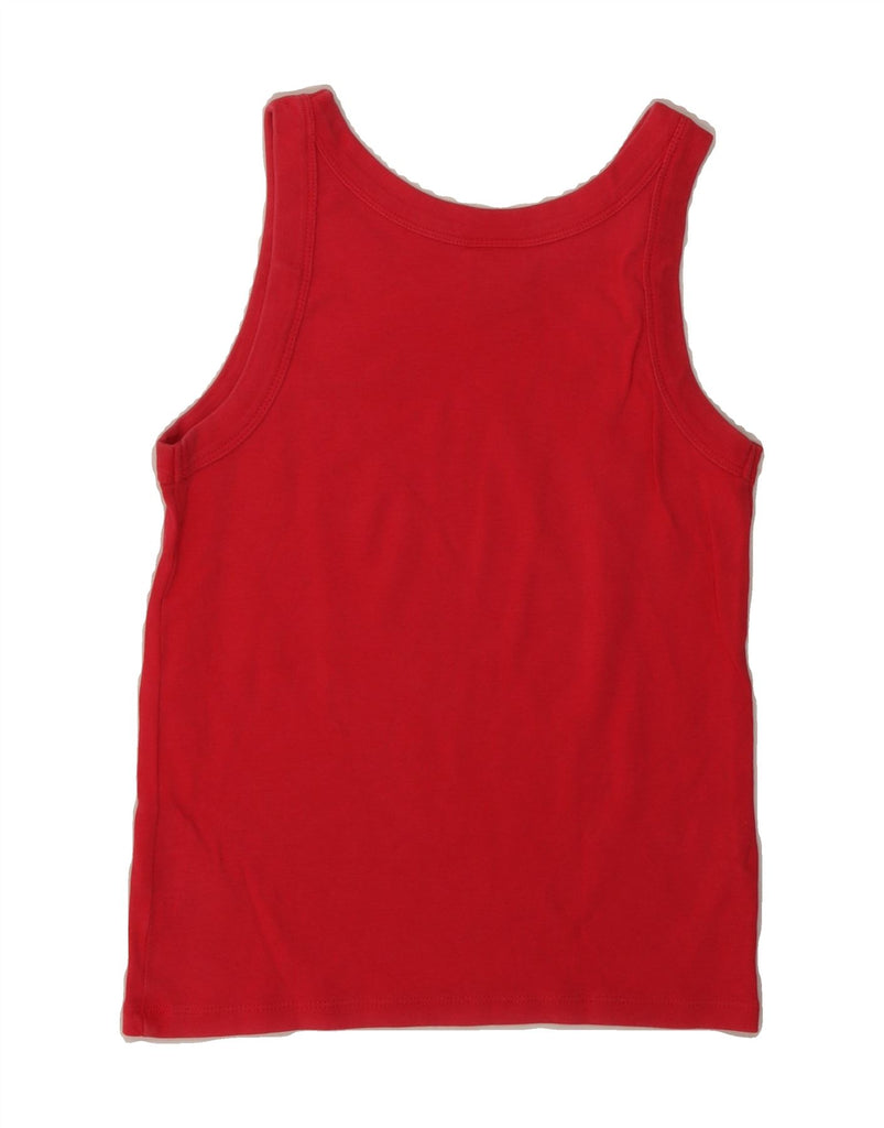 NIKE Womens Crop Vest Top UK 14/16 Large Red Cotton Vintage Nike and Second-Hand Nike from Messina Hembry 