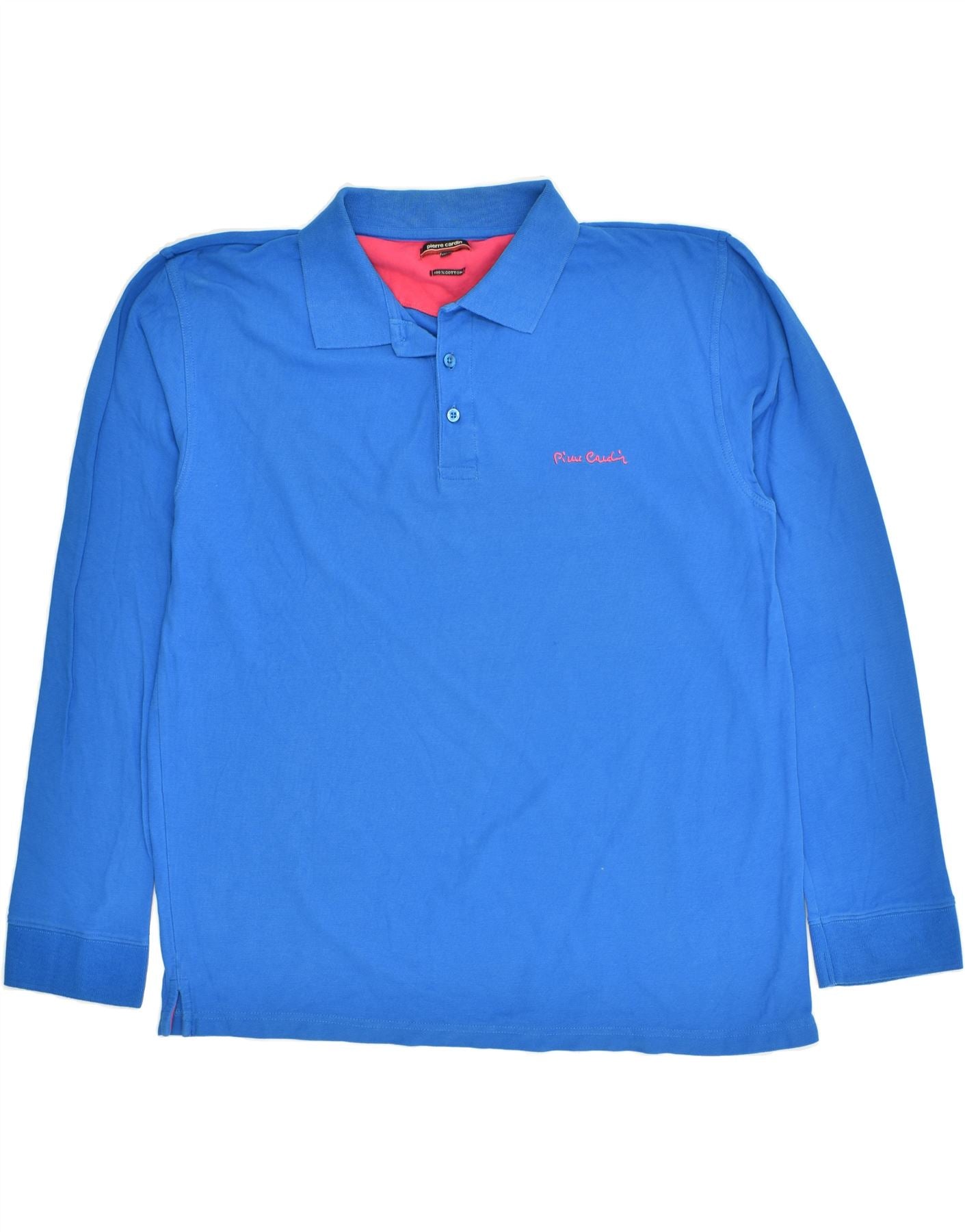 Pierre cardin long outlet sleeve polo shirt mens