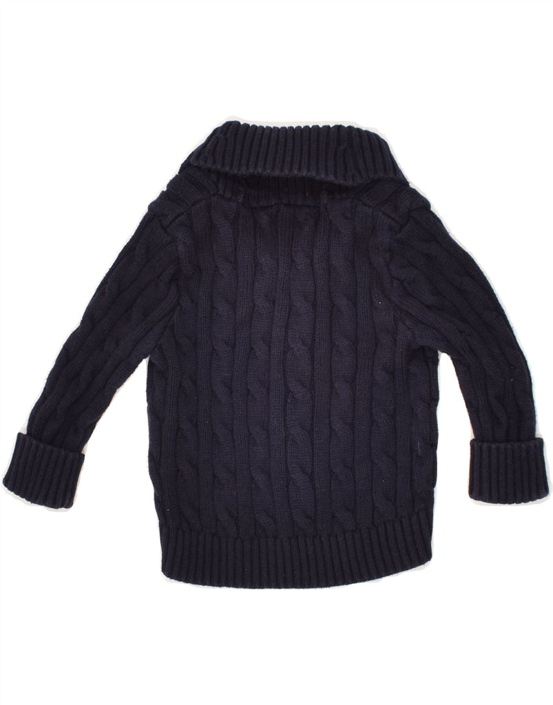 RALPH LAUREN Baby Boys Cardigan Sweater 6-9 Months Navy Blue Cotton | Vintage Ralph Lauren | Thrift | Second-Hand Ralph Lauren | Used Clothing | Messina Hembry 