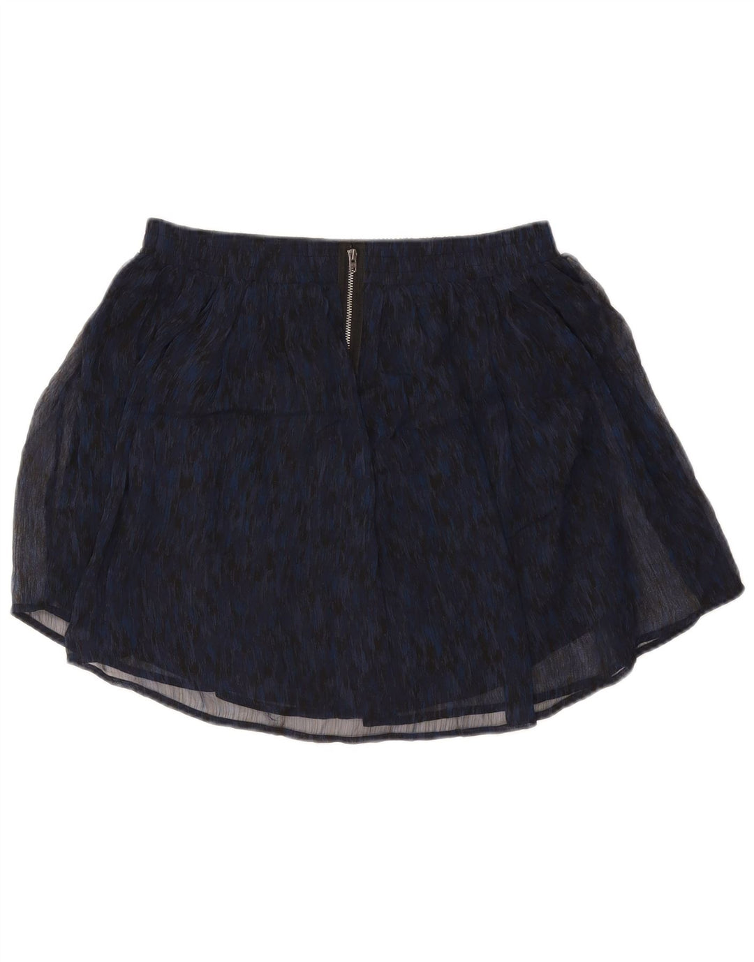 CONVERSE Womens Mini Skirt Medium W30 Navy Blue Ikat Polyester