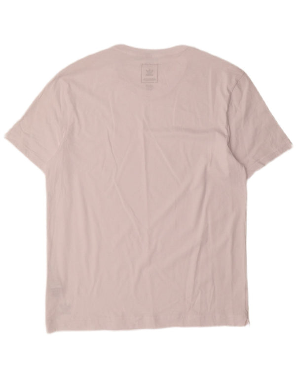 Adidas Mens T-Shirt Top XL White Cotton