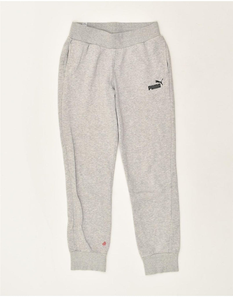 PUMA Womens Tracksuit Trousers Joggers UK 10 Small Grey Cotton | Vintage Puma | Thrift | Second-Hand Puma | Used Clothing | Messina Hembry 