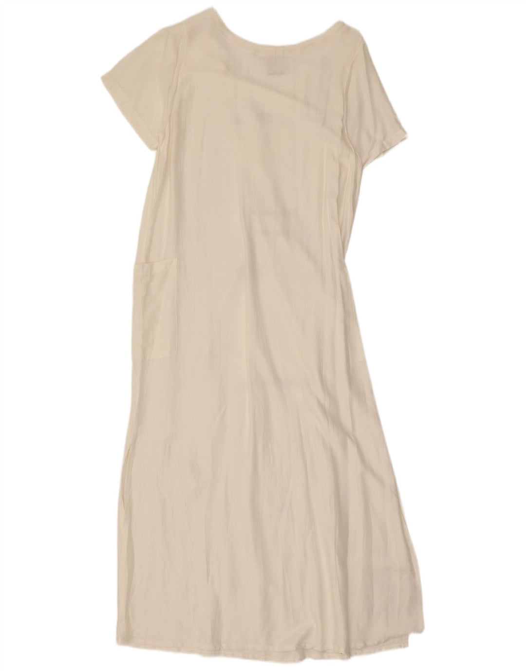 Tera Bora Womens Graphic Maxi Dress UK 12 Medium White