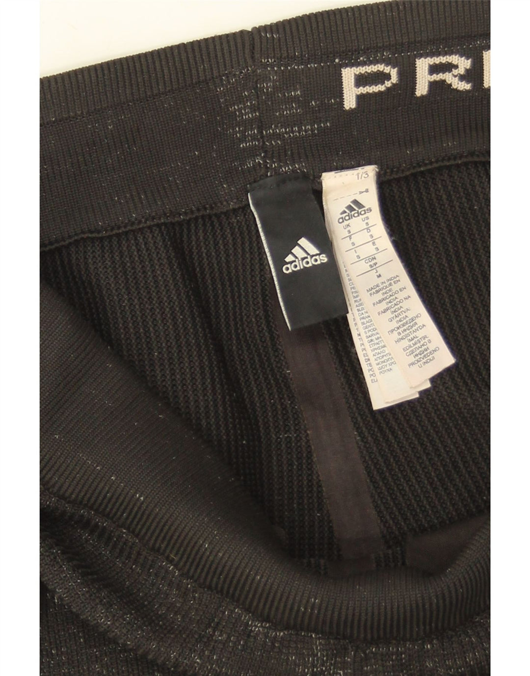 Adidas Mens Tracksuit Trousers Small  Black Flecked Polyester