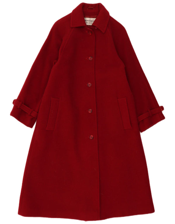 Windsmoor Womens Oversized Overcoat UK 10 Small Burgundy New Wool