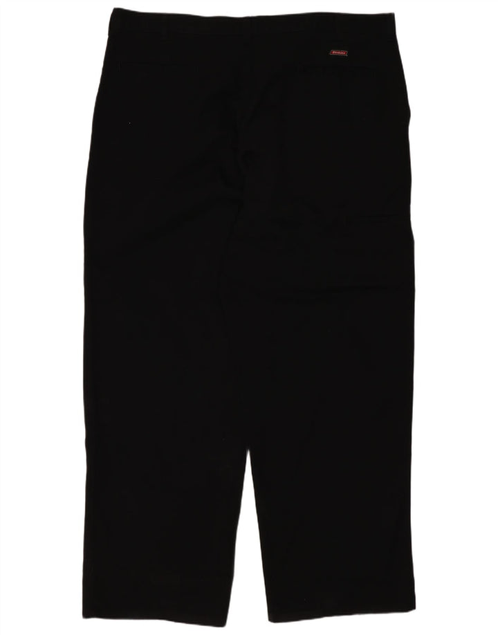 Dickies Mens Straight Chino Trousers W42 L32 Black Polyester
