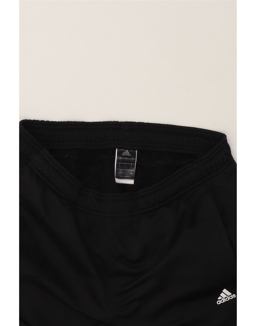 ADIDAS Mens Tracksuit Trousers Large Black Polyester Vintage Adidas and Second-Hand Adidas from Messina Hembry 