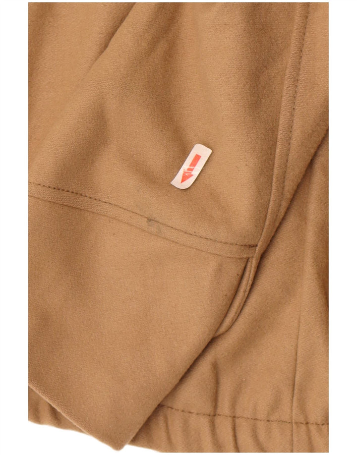 Zara Womens Hooded Bomber Jacket UK 10 Small Brown