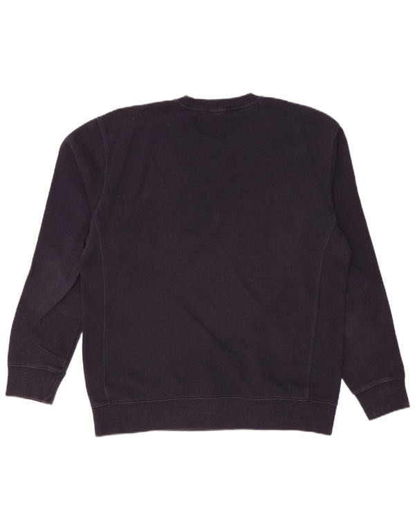 LEE Mens Regular Fit Sweatshirt Jumper Medium Navy Blue