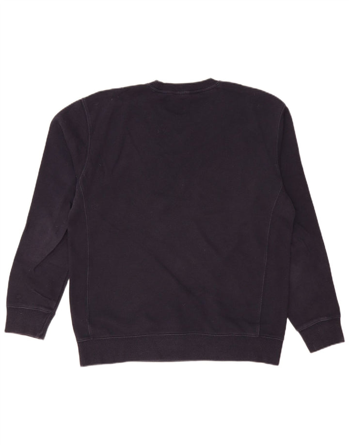 LEE Mens Regular Fit Sweatshirt Jumper Medium Navy Blue