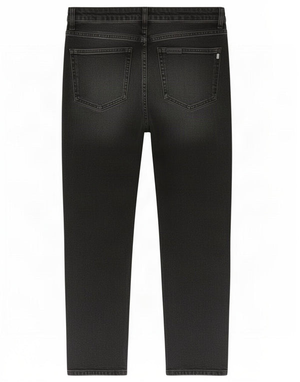 Zara Womens High Waist Tapered Jeans EU 38 Small W28 L27 Black