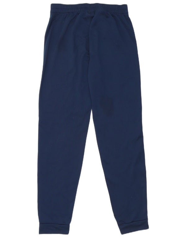 ADIDAS Boys Tracksuit Trousers Joggers 13-14 Years  Navy Blue Polyester