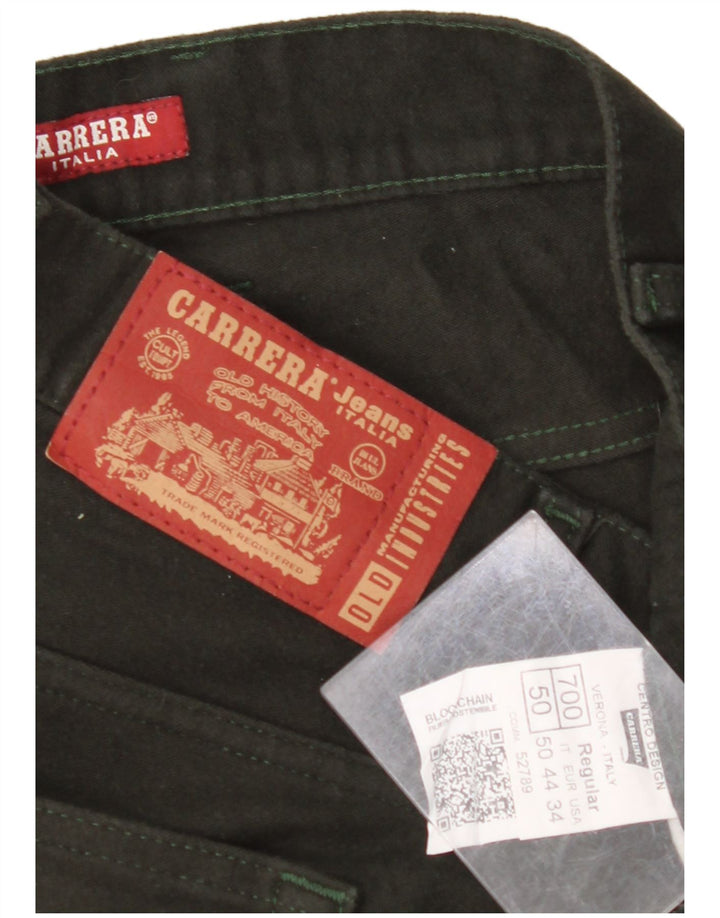 CARRERA Mens 700 Regular Fit Cropped Trousers W34 L26 Khaki Cotton