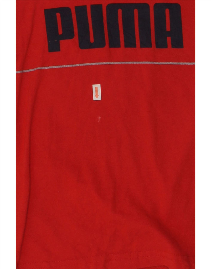 PUMA Boys Graphic T-Shirt Top 5-6 Years Red Cotton | Vintage Puma | Thrift | Second-Hand Puma | Used Clothing | Messina Hembry 