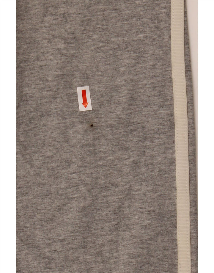 Adidas Womens Leggings UK 8 Small Grey Flecked Cotton