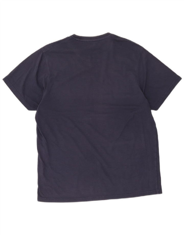 Mountain Warehouse Mens Graphic T-Shirt Top Large Navy Blue Cotton