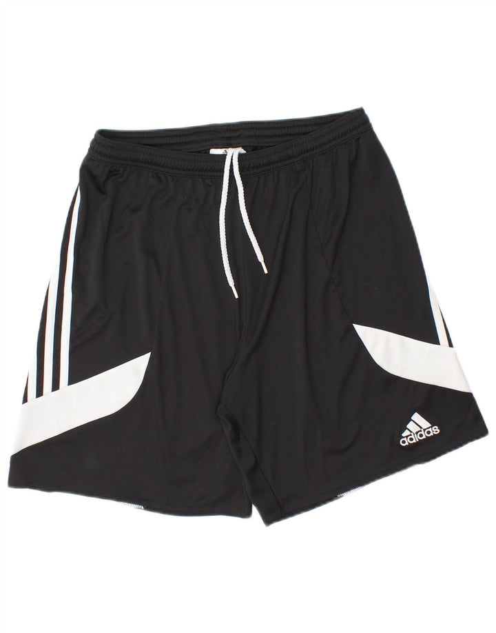 ADIDAS Mens Climalite Sport Shorts Medium Black Colourblock Polyester
