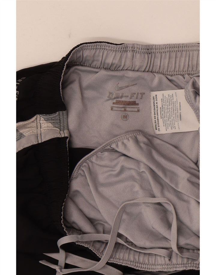 Nike Womens Sport Shorts Medium W28 L12 Black Colourblock Polyester