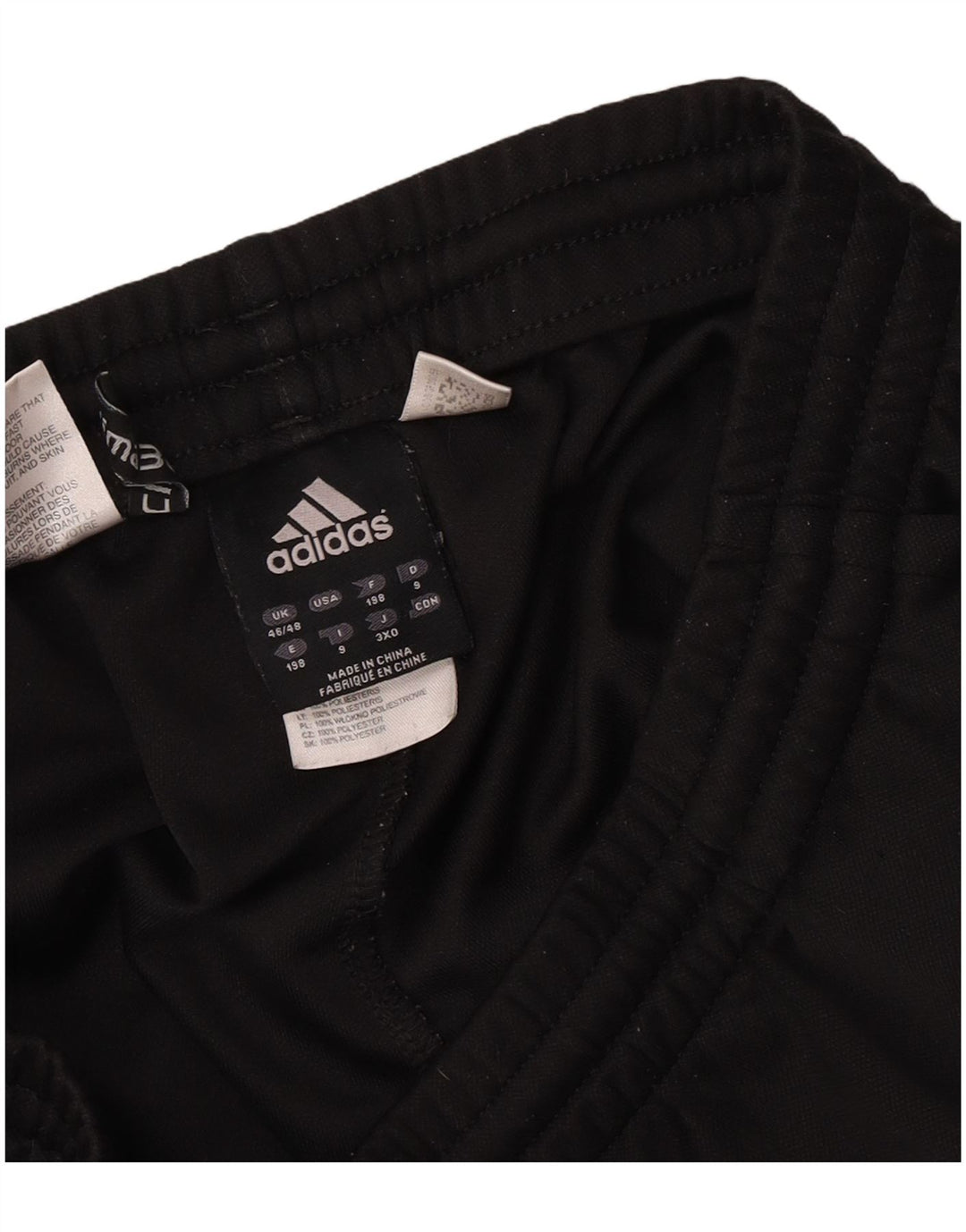 Adidas Mens Tracksuit Trousers UK 46/48 XL Black Polyester