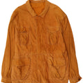 Diana Mens Suede Utility Jacket IT 52 XL Beige Leather
