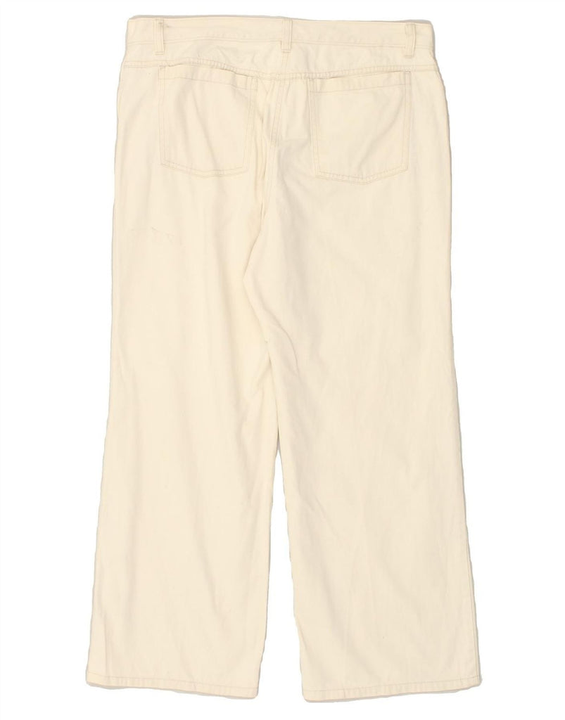 J. CREW Womens Wide Leg Casual Trousers W32 L26 Beige | Vintage J. Crew | Thrift | Second-Hand J. Crew | Used Clothing | Messina Hembry 