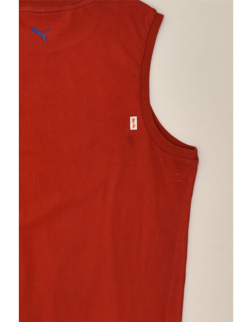 PUMA Boys Graphic Vest Top 15-16 Years XL Red | Vintage Puma | Thrift | Second-Hand Puma | Used Clothing | Messina Hembry 