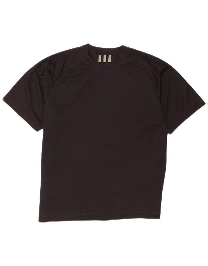 Adidas Mens T-Shirt Top Large Black Polyester